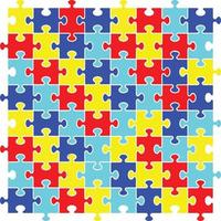 vecteur de puzzle d'autisme