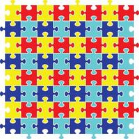 fichier vectoriel de puzzle autisme