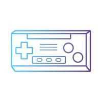 ligne technologie de console de jeu vidéo électronique vecteur