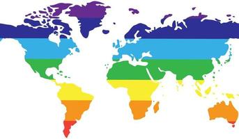 monde aux couleurs de la paix vecteur