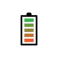 conception d'icône de batterie pleine vecteur