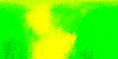 papier peint polygone dégradé vecteur vert clair, jaune.