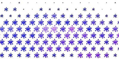 texture vecteur violet clair avec des symboles de la maladie.