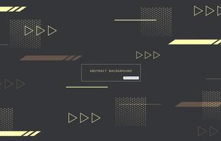 arrière-plan géométrique abstrait avec signe de flèche, motif moderne et conception d'éléments sur fond gris foncé. illustration vectorielle vecteur