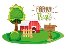 Produits frais de la ferme vecteur