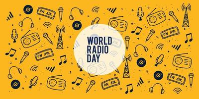 journée mondiale de la radio vecteur