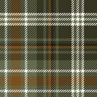 fond de motif tartan. motif à carreaux de couleur vert foncé, marron et blanc. graphique vectoriel pour écharpe, couverture, jeté, chemise autre design textile de mode moderne