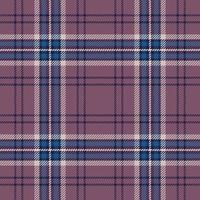 fond de texture de tissu violet plaid tartan. motif à carreaux, cage écossaise vecteur