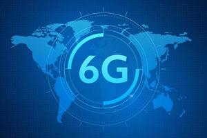 concept de technologie réseau mobile 6g, télécommunication de nouvelle génération, internet mobile haut débit, vecteur