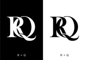 couleur noir et blanc de la lettre initiale rq vecteur