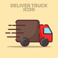 camion de livraison isolé icône illustration vectorielle vecteur