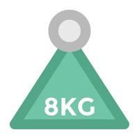 concepts de kettlebell à la mode vecteur