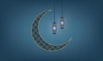 réaliste ramadan kareem plat eid al-fitr illustration moubarak papier peint hari raya aidilfitri vecteur