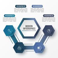 modèle d'infographie 3d vectoriel pour la présentation. visualisation des données d'entreprise. éléments abstraits. concept créatif pour infographie.