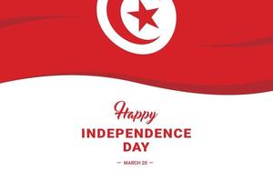 fête de l'indépendance de la tunisie vecteur