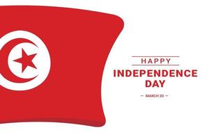 fête de l'indépendance de la tunisie vecteur