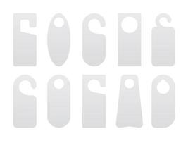 hôtel porte cintre balises modèle icône signes ensemble illustration vectorielle de style plat design. vecteur