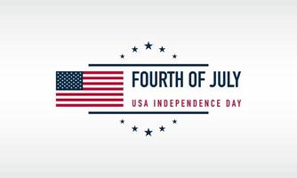 fond de la fête de l'indépendance américaine. le quatre juillet. vecteur