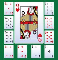 Cartes de loisirs de poker vecteur