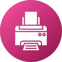 style d'icône d'imprimante vecteur