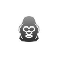 modèle d'icône vectorielle de conception de logo de gorille vecteur