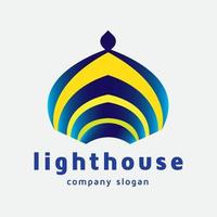 phare - logo de l'architecture islamique vecteur