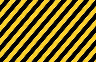 fond de rayures de danger noir et jaune. fond d'écran industriel. lignes et texture diagonale. ligne de police ou bandes de danger. illustration vectorielle. signe, symbole et icône. concept de prudence ou de construction. vecteur