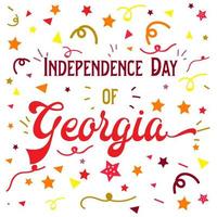 fête de l'indépendance de la géorgie vecteur