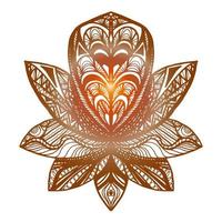 tatouage de fleur de lotus vecteur