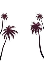 illustration vectorielle de palmiers silhouette vecteur