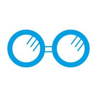 icône accessoire de lunettes vecteur