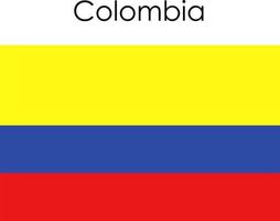 icône du drapeau national colombie vecteur