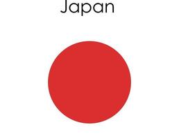 drapeau national icône japon vecteur