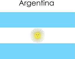 icône du drapeau national argentine vecteur