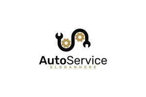 logo de service automobile. conception de vecteur. vecteur