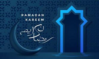 ramadan kareem calligraphie arabe fond illustration vectorielle vecteur