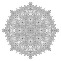 vecteur de mandala art ligne pour la conception