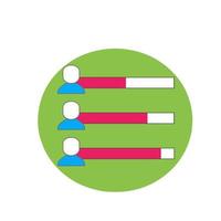 illustration vectorielle graphique du travailleur de compétence. adapté à l'icône d'entreprise ou d'entreprise vecteur