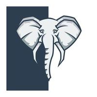 vecteur de conception de logo de mascotte d'éléphant