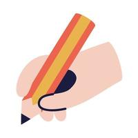 crayon. icône de doodle dessiné à la main.