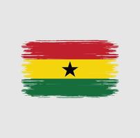 brosse de drapeau du ghana. drapeau national vecteur