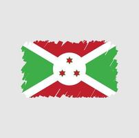 pinceau drapeau burundi vecteur