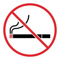 arrêter de fumer ne pas fumer interdit signe symbole logo cigarettes mince style vecteur
