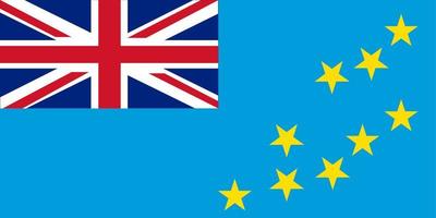 drapeau de tuvalu vecteur