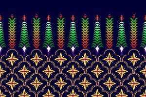 conception de modèle sans couture ethnique ikat marocain. tapis en tissu aztèque ornement mandala natif boho chevron textile décoration papier peint. vecteur de broderie traditionnelle indienne africaine de dinde tribale