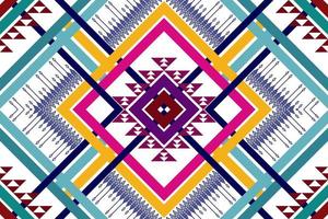 conception de motifs ethniques géométriques. tapis en tissu aztèque ornement mandala chevron décoration textile papier peint. dinde tribale broderie traditionnelle indienne africaine fond d'illustrations vectorielles vecteur