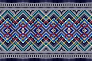 conception de modèle sans couture ethnique géométrique. tapis en tissu aztèque ornement mandala chevron décoration textile papier peint. motifs de broderie traditionnels indiens africains de dinde tribale vecteur