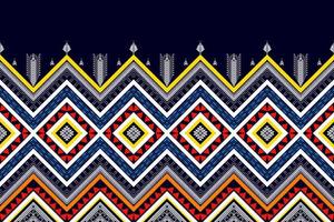 conception de modèle sans couture ethnique géométrique. tapis en tissu aztèque ornement mandala chevron décoration textile papier peint. dinde tribale broderie traditionnelle indienne africaine fond d'illustration vectorielle vecteur