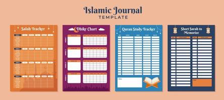 modèle de journal islamique vecteur