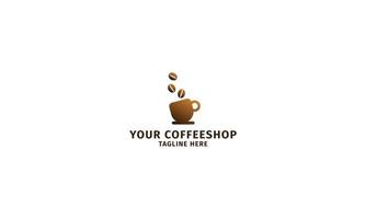 modèle de logo de café vecteur